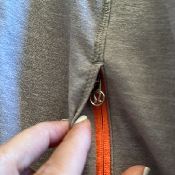 Lululemon Forthright 1/2 Zip Pullover Jacket Heathered Medium Grey Size 6 - Picture 4 of 14